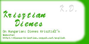 krisztian dienes business card